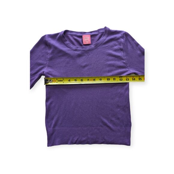 NWT Youth Girls Beverly Hills Princess Purple Long Sleeve Sweater - Size 7/8 - Picture 5 of 7